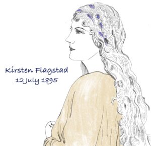 Drawing of Kirsten Flagstad