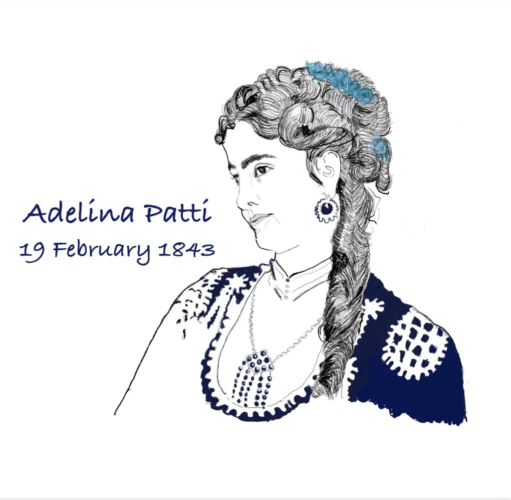 Adelina Patti Drawing