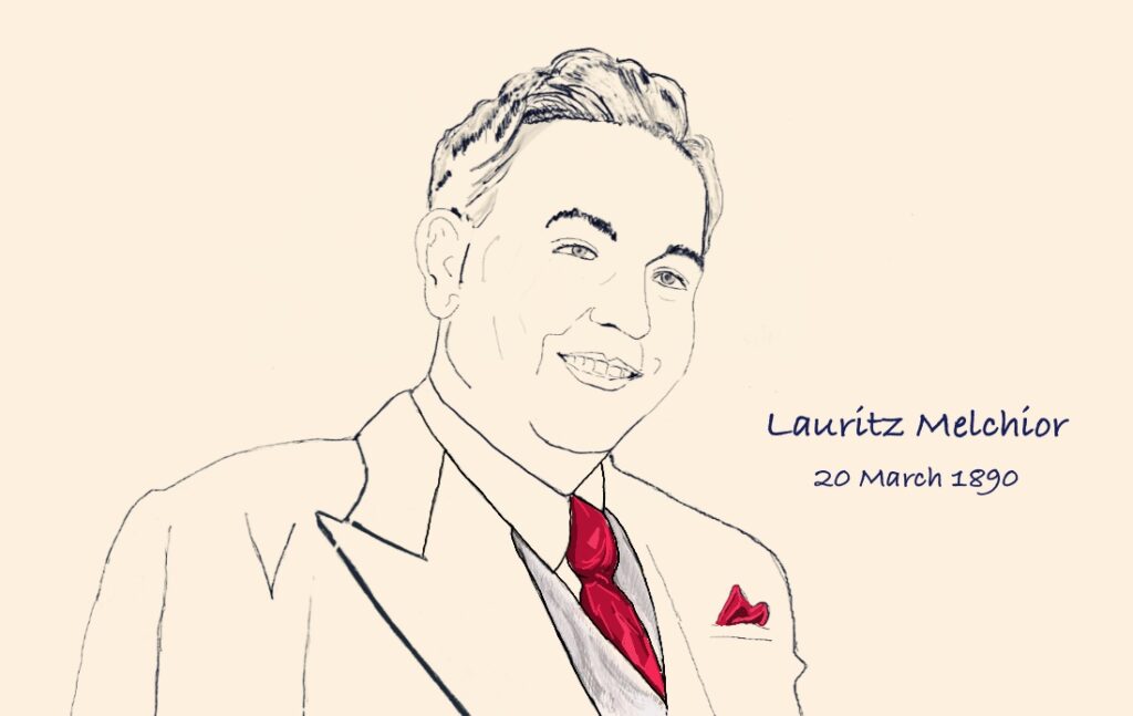 Lauritz Melchior Drawing