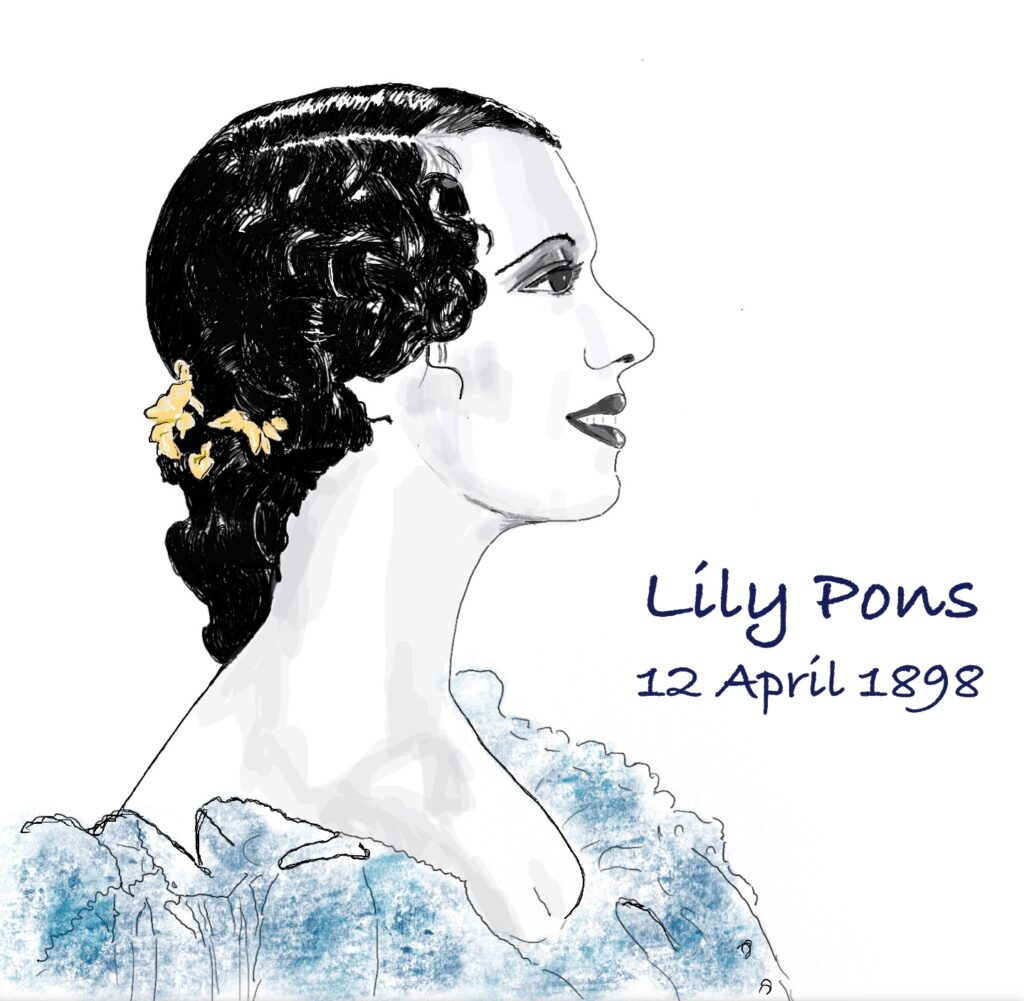 Lily Pons Drawing