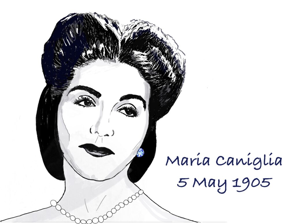 Drawing of Maria Caniglia