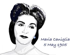 Drawing of Maria Caniglia