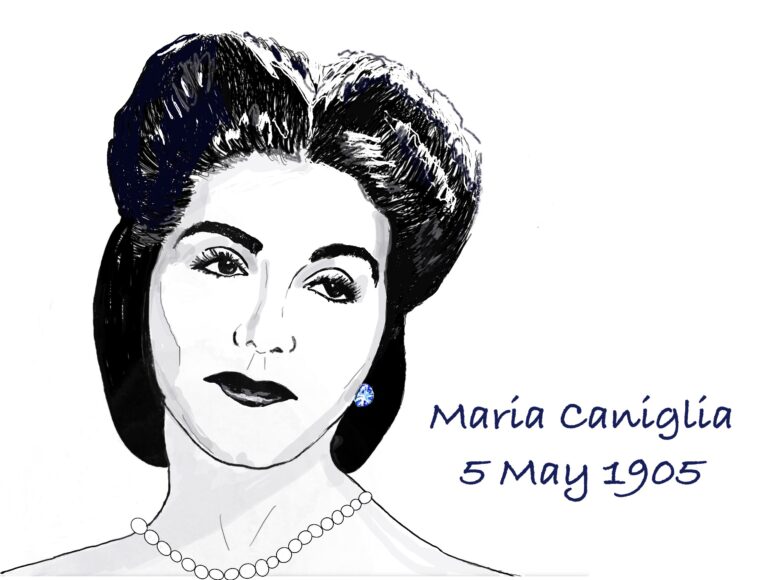 Drawing of Maria Caniglia