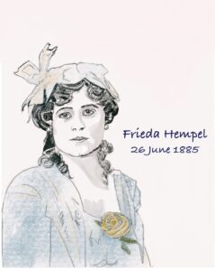 Drawing of Frieda Hempel