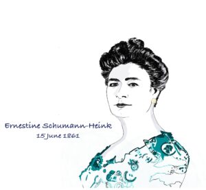 DRAWING OF ERNSTINE SCHUMANN-HEINK