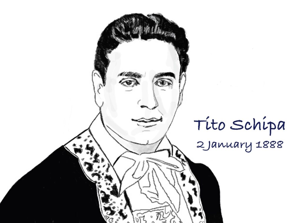 Tito Schipa Drawing